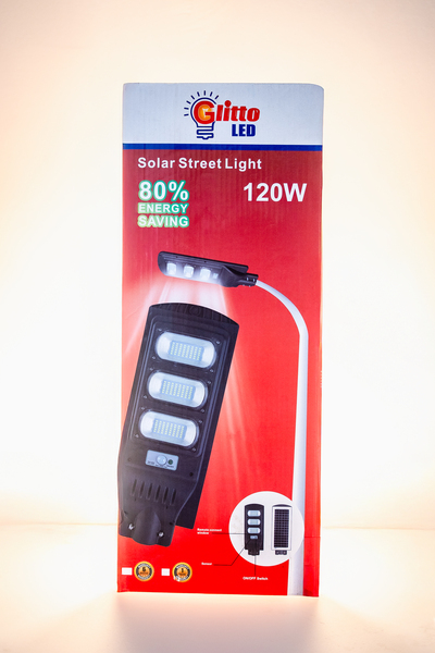 Glitto ABS Street Lamp 120W (Solar Power) Image 3